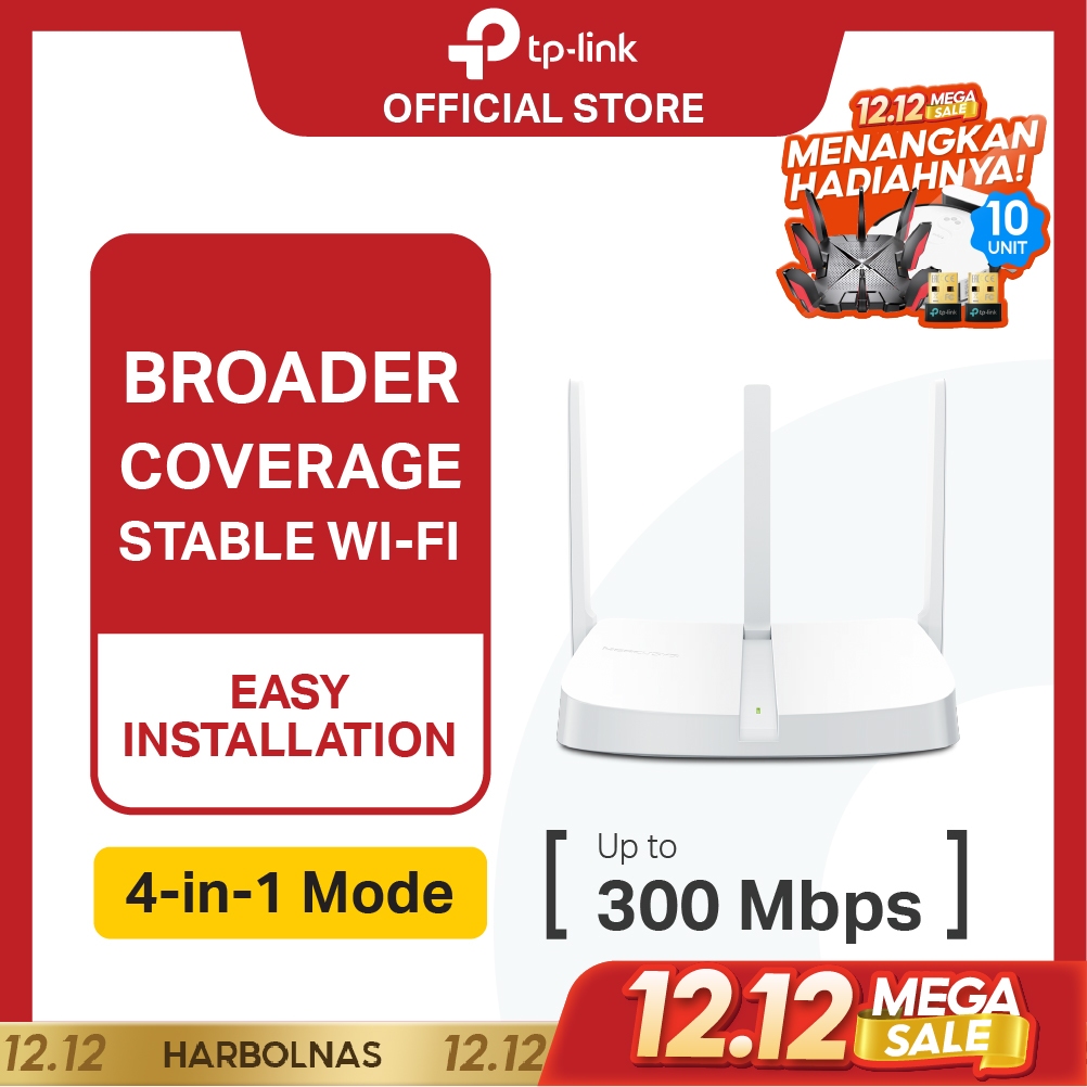 TP-Link | Mercusys MW306R | 300Mbps WiFi Router | Wireless N Router | Extender | Access Point | IPv6