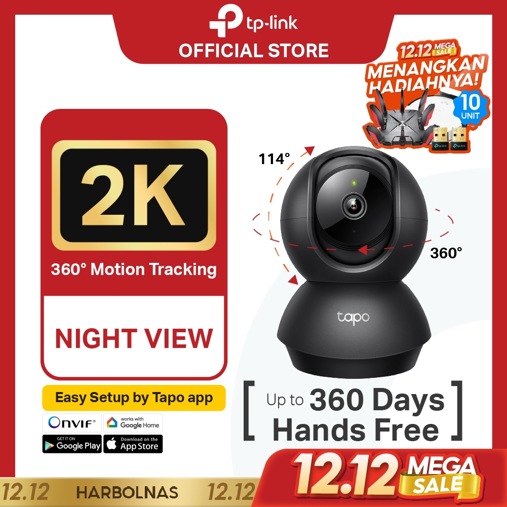 TP-Link | Tapo C211 2K WiFi Camera Smart IP CCTV 360° Security 3MP Night Vision Mini 2-Way Call New