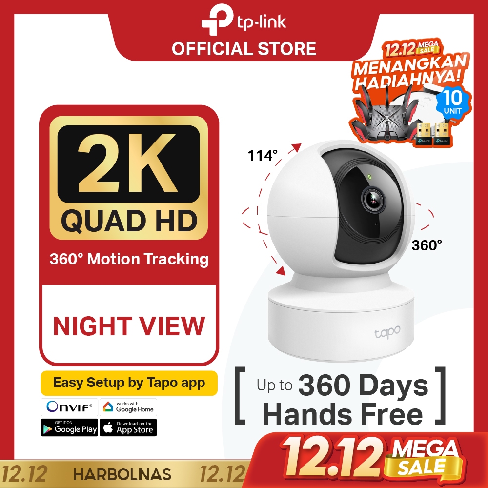 TP-Link Tapo C222  PTZ IP WiFi Camera | 2MP HD | Indoor | Video  1/3” Progressive Scan CMOS Not Star