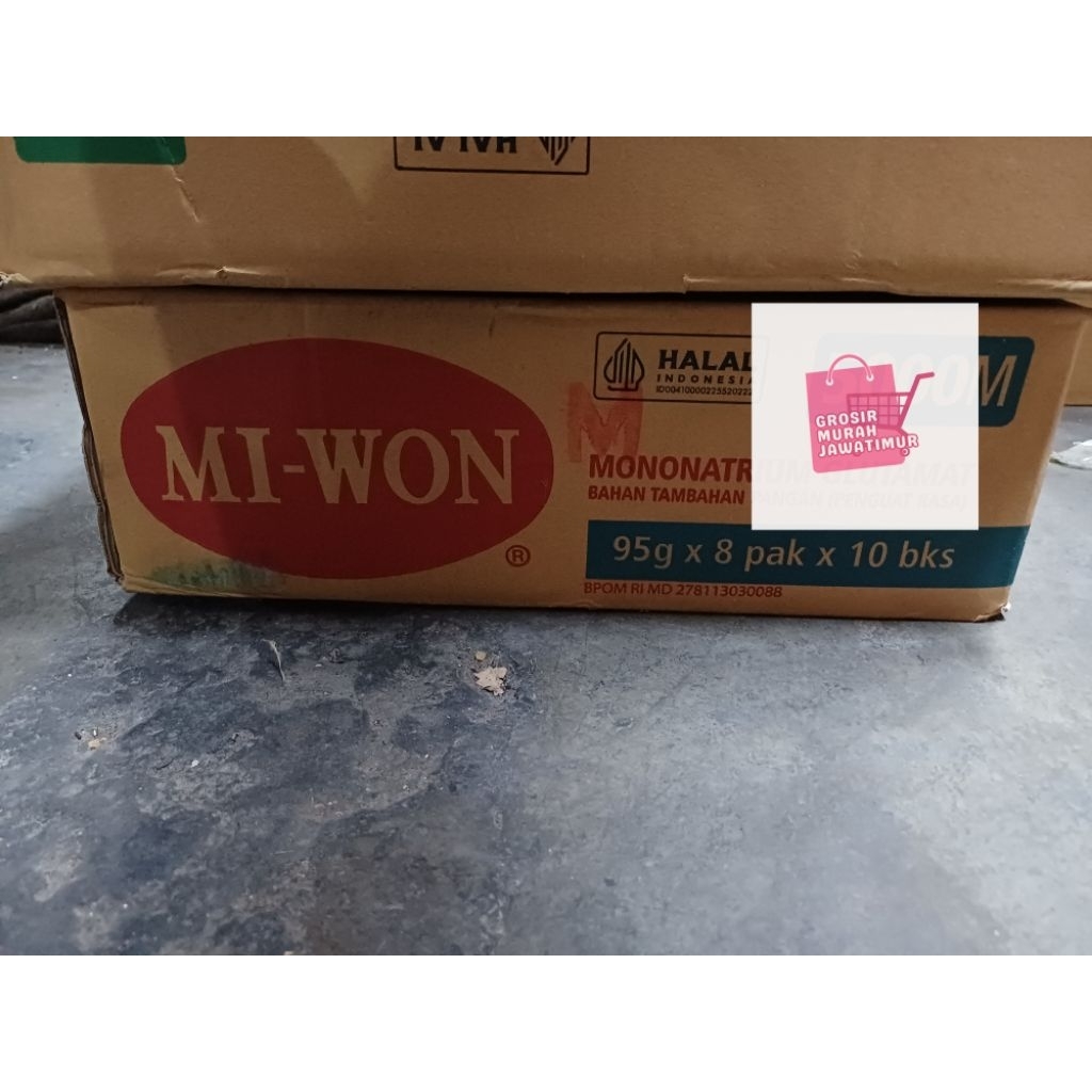 Miwon 5000 kemasan 1 karton isi 8 renteng (1 renteng = 10 biji)