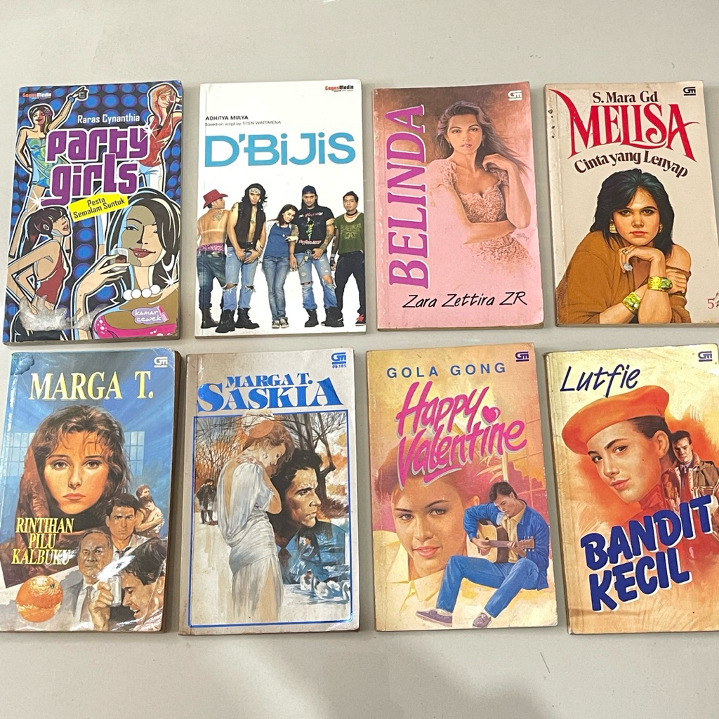 Novel RARAS CYNANTHIA Adhitya Mulya S MARA GD Zara Zettira Zr MARGA T Lutfie GOLA GONG