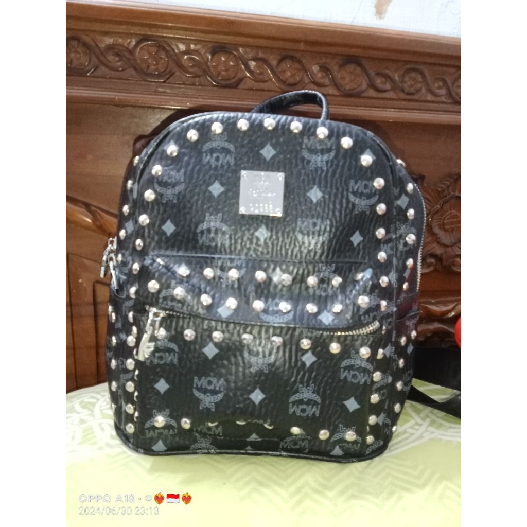 tas sandang mcm bahan kulit