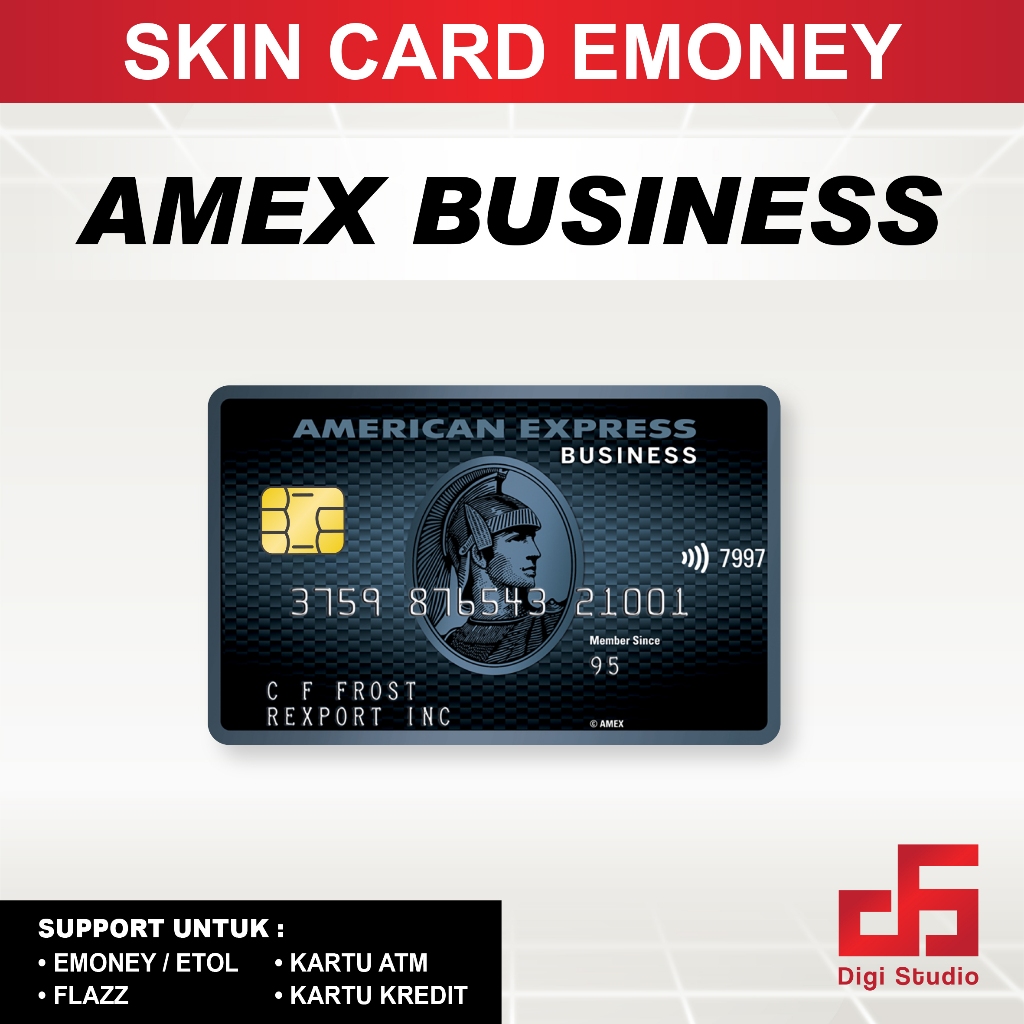 Digi Studio - Skin Card AMEX Business Card - Emoney / Flazz / ATM / Credit Card