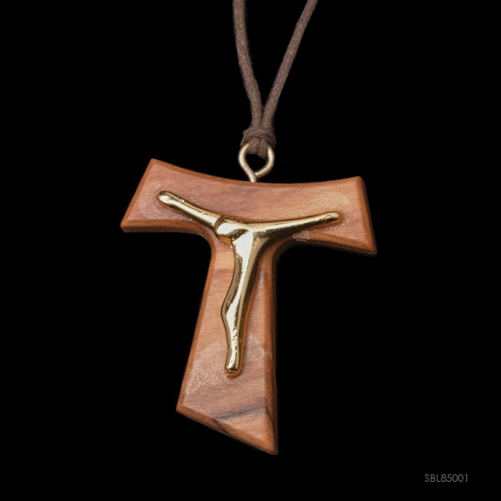 Kalung Bandul Salib Tau Kayu Italy