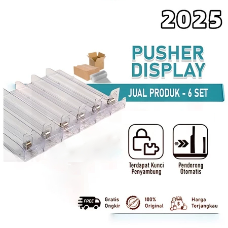 PUSHER ROKOK/ TEMPAT ROKOK / RAK ROKOK AKRILIK / PUSHER DISPLAY AKRILIK