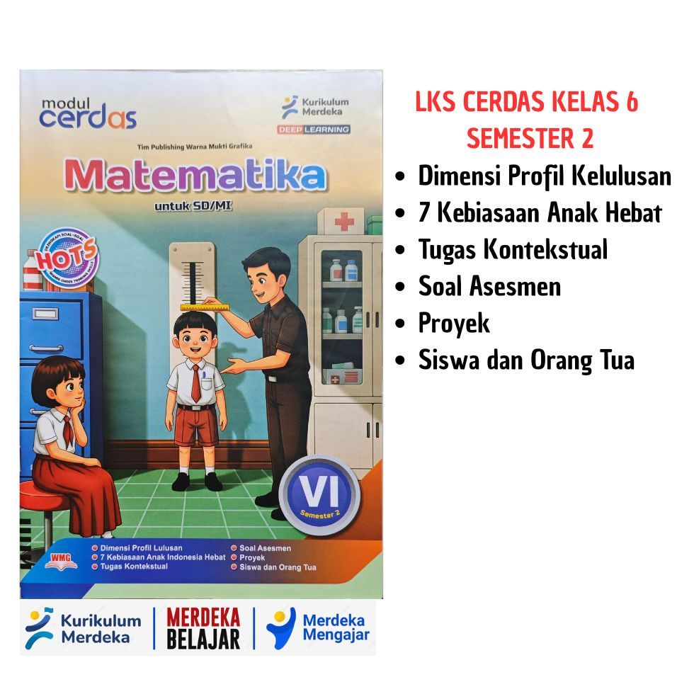 LKS CERDAS Matematika Kelas 6 Semester 2 Kurikulum Merdeka Deep Learning