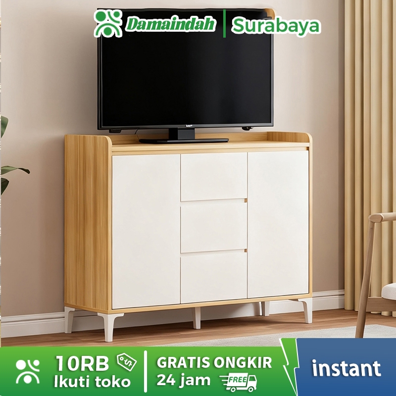 Damaindah Meja tvLemari Piring/Lemari Dapur/Lemari Makan dengan Pintu/Lemari Dapur kayu/Bufet Lemari