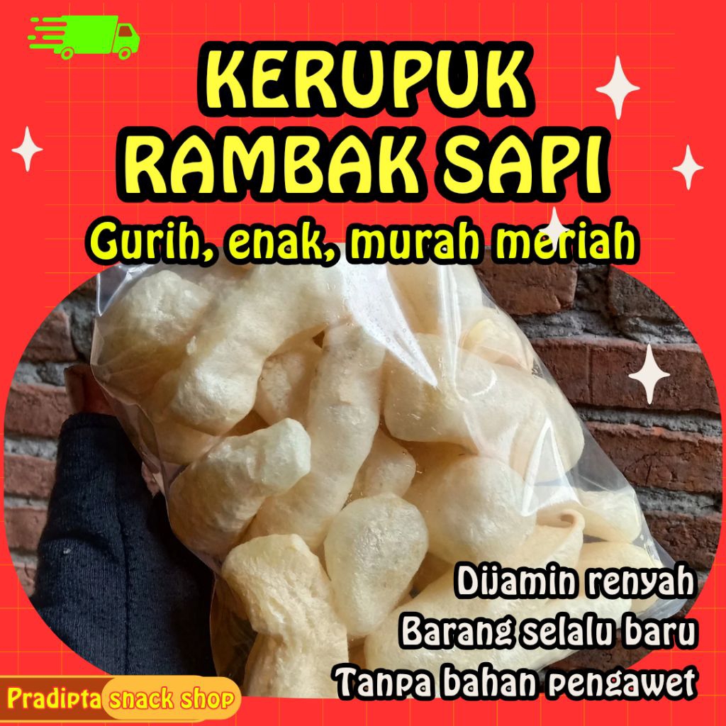 TERLARIS kerupuk rambak kulit sapi asli | dorodok