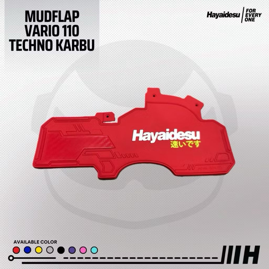 Hayaidesu Mudflap Honda Vario 110 Techno Aksesoris Variasi Penahan Lumpur