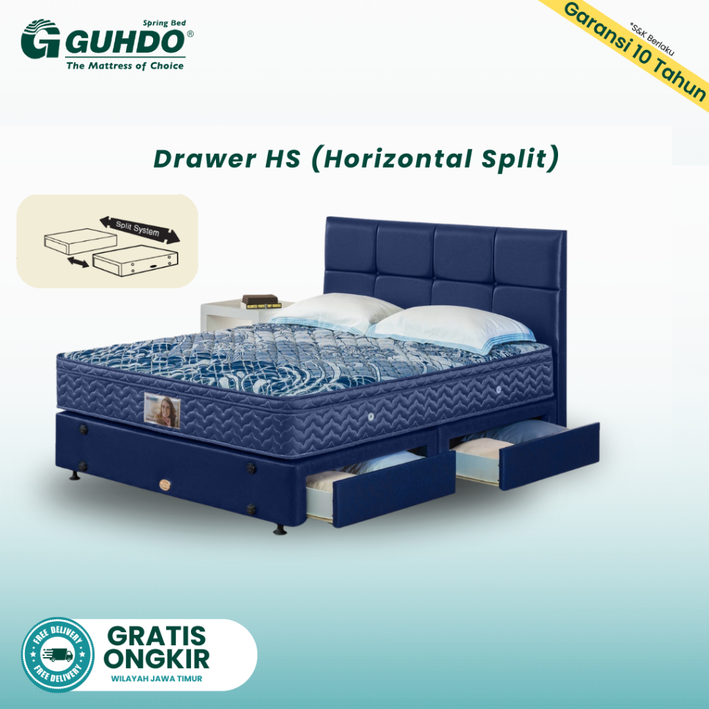 GUHDO Drawer HS - Divan Laci Horizontal Split (Divan only)