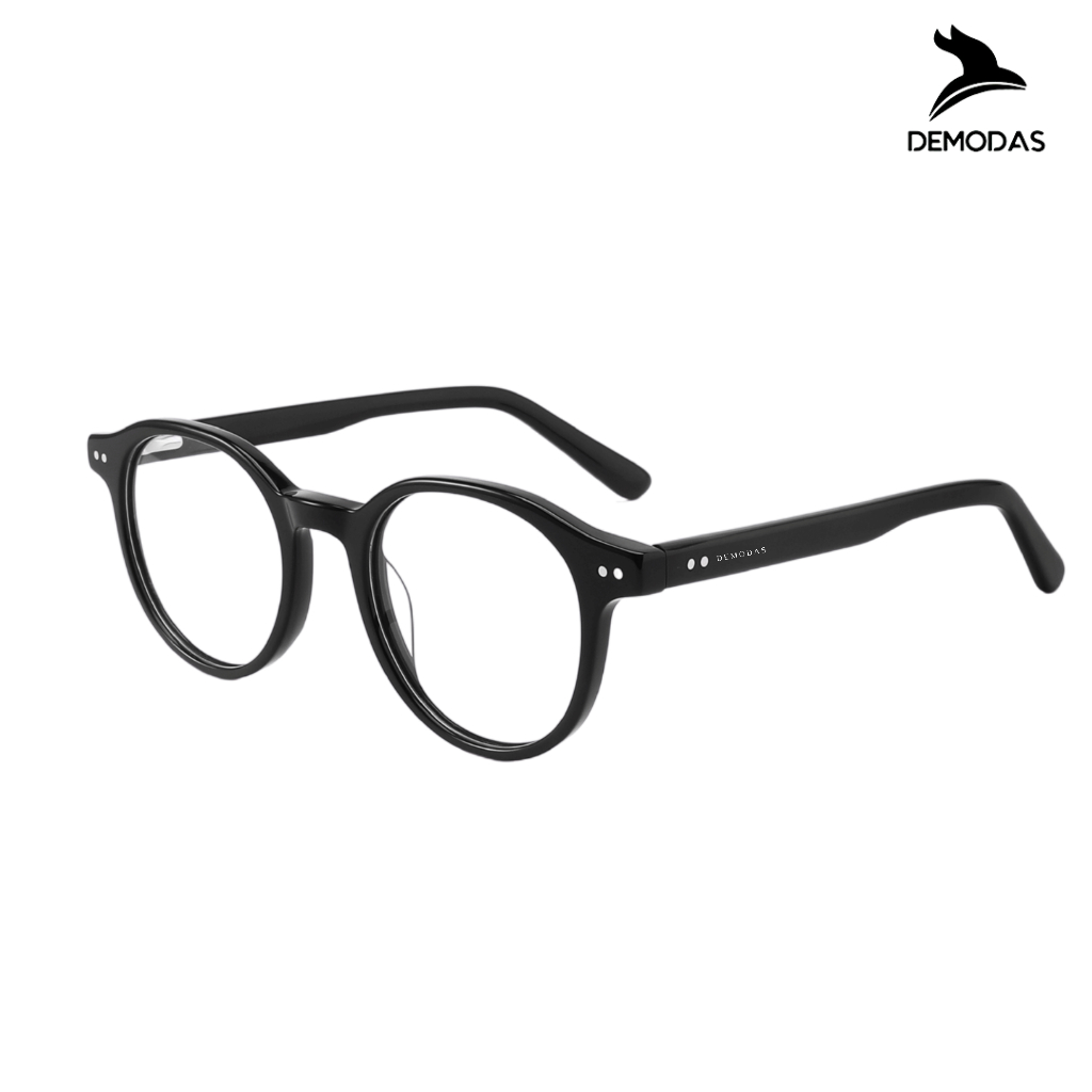 DEMODAS YL99005 Kacamata Bulat Lensa Photocromic Bluecromic Antiradiasi Blueray Minus Normal Silinde