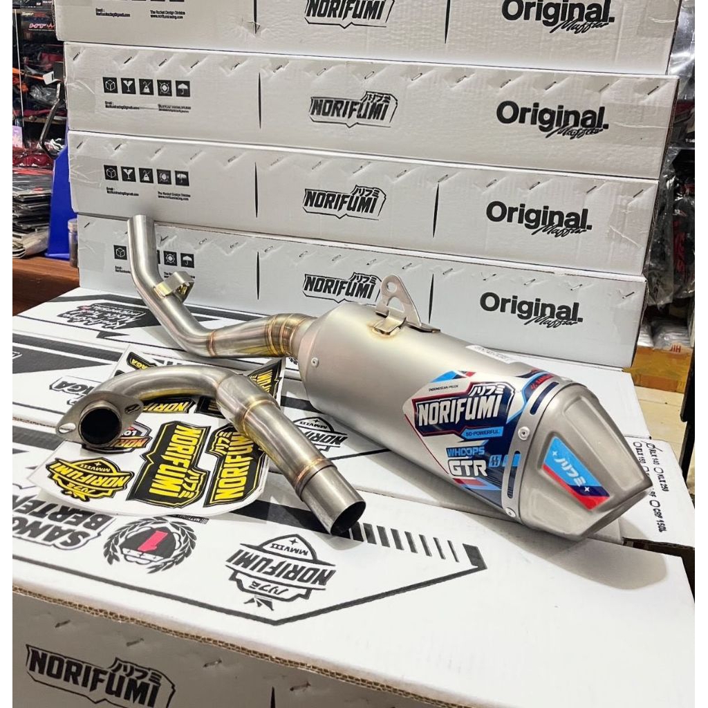 KNALPOT NORIFUMI WHOOPS GTR KLX 140 ORIGINAL