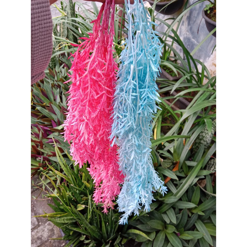Daun Sintetis Gantung Premium Grosir Eceran Dekorasi Wedding Pernikahan Acara Bunga Indoor Outdoor R