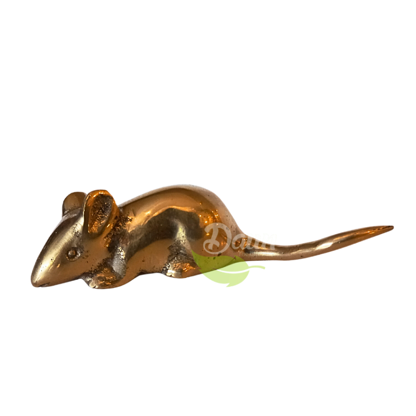 PATUNG ALUMINIUM TIKUS | BRASS DECORATION | KUNINGAN