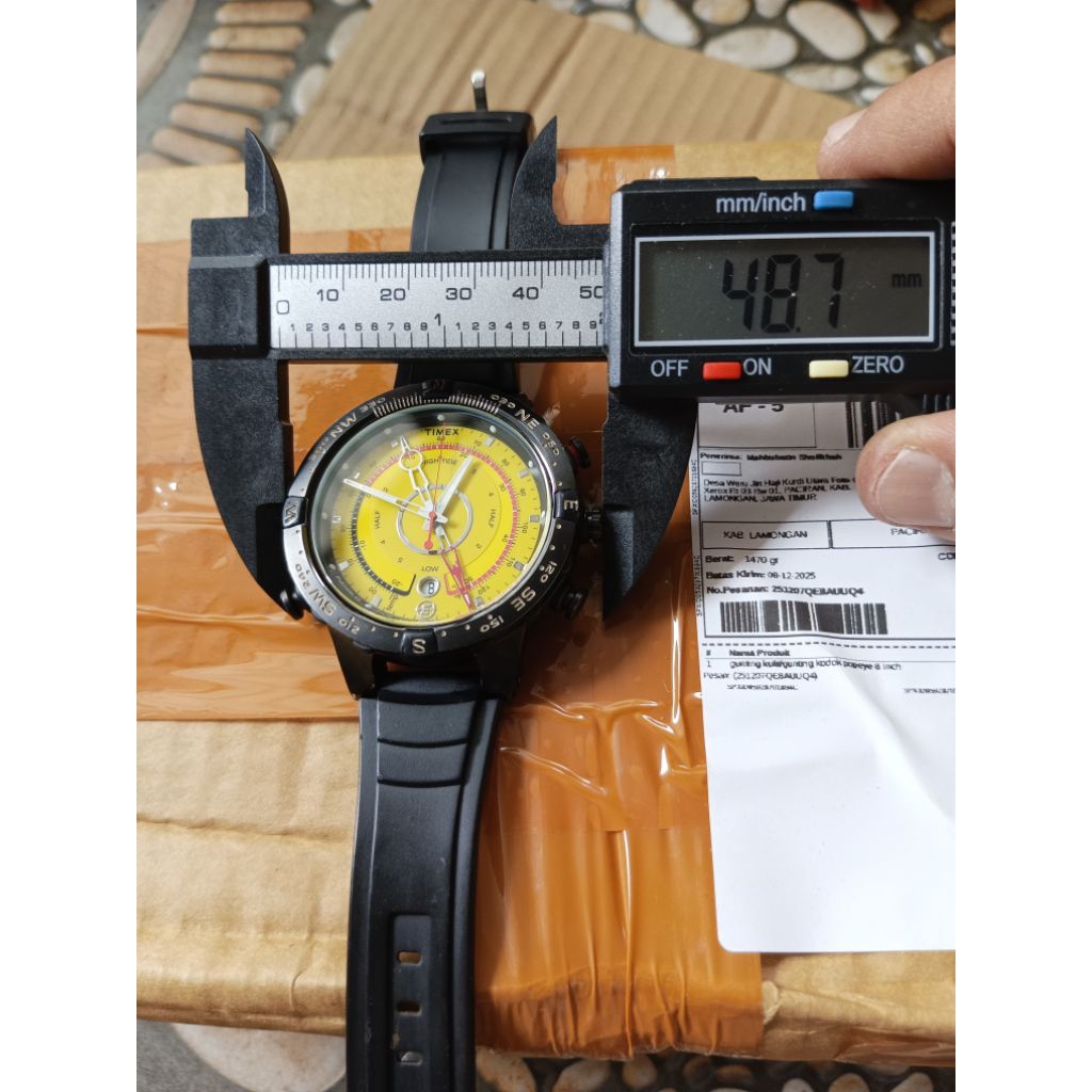 jam timex kompas 5 jarum vintage