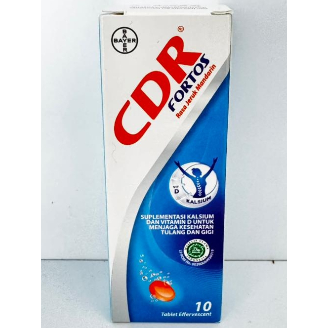 CDR FORTOS EFFERVESCENT 10 TAB UNTUK MEJAGA KESEHATAN TULANG DAN GIGI
