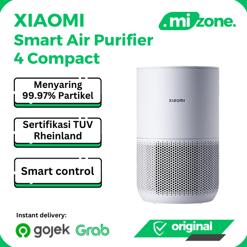 Xiaomi Smart Air Purifier 4 Compact Allergen Removal 3in1 Filter Trap 99.97% Particle 27W Low Energy