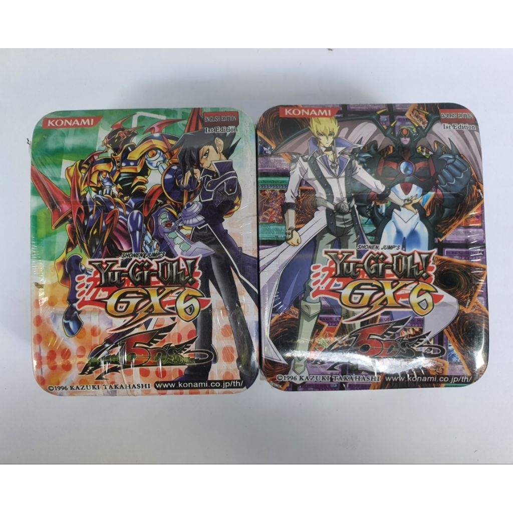 Kartu Yugioh GX-6 Bungkus Kaleng Segel Plastik (ENGLISH EDITION 1st edition)