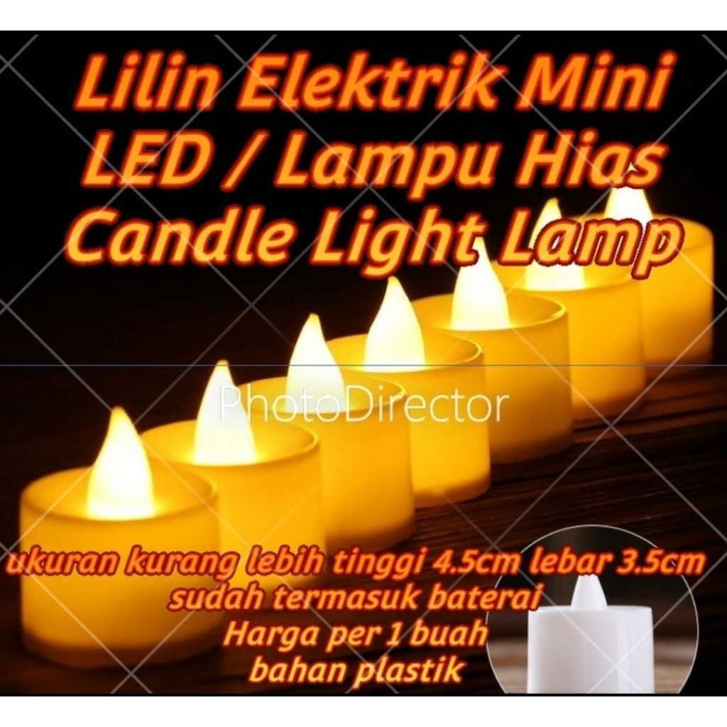 Lilin Elektrik Lilin Emergency Lilin Lampu Penerangan harga per 1 pcs Lilin tahun baru lilin baterai