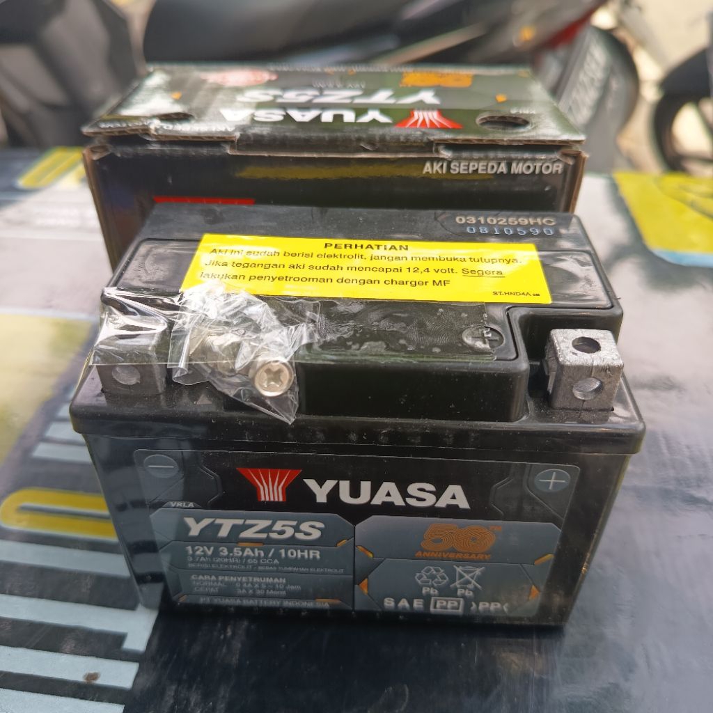 Aki Yuasa YTZ5S Full Kering Motor Honda Karisma, Supra X 125, Vario, Beat, Monkey dan Yamaha Mio Sou