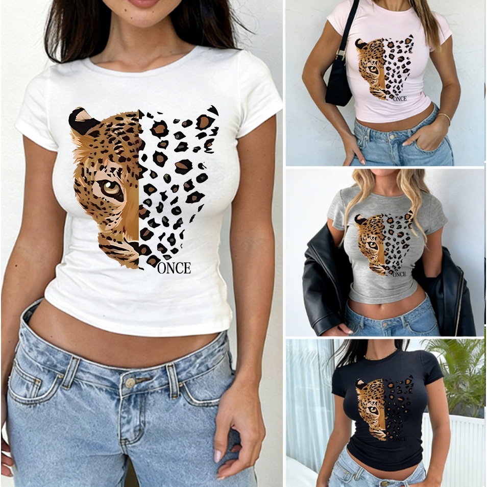 MYBRAND Atasan Wanita Motif Macan dan Macan Tutul Terbaru 2025 - Slim Fit dan Seksi | atasan wanita 