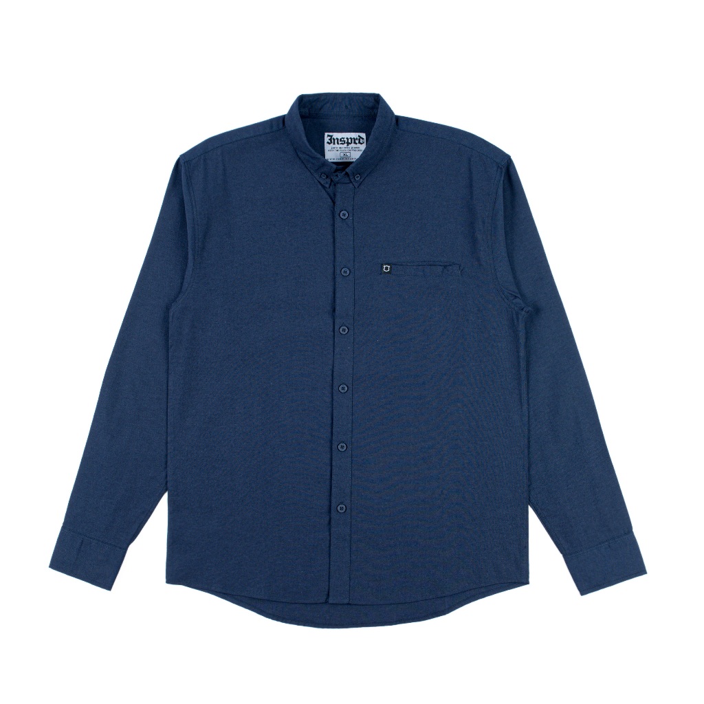 Inspired27 - Kemeja Lengan Panjang Hazel Nv | Navy