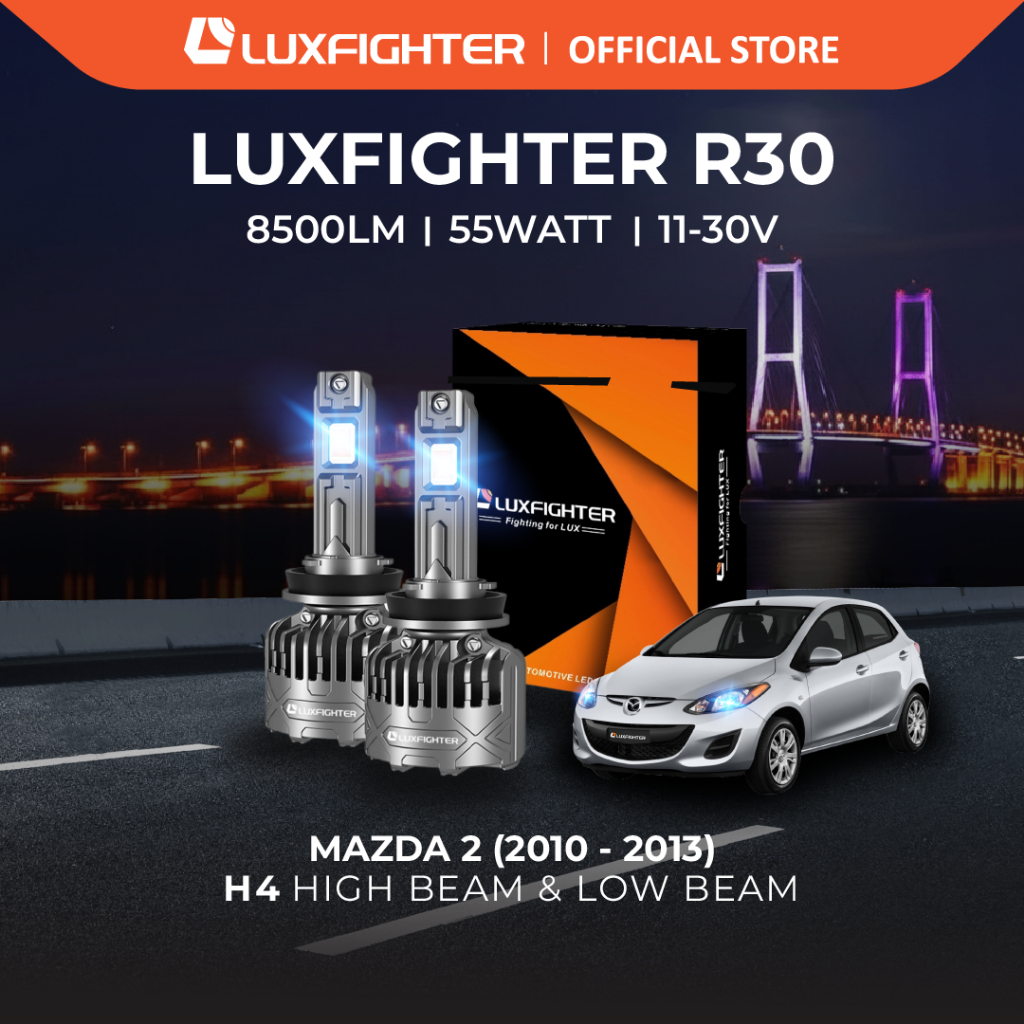 LUXFIGHTER D-SERIES D2S LAMPU MOBIL LED MAZDA 2 SOCKET D2S LOWBEAM PNP PENGGANTI HID