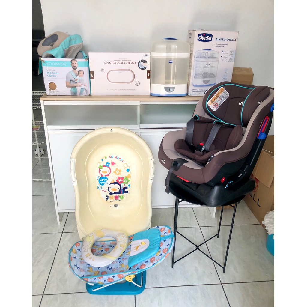 Preloved Perlengkapan Bayi / Carseat joie / chicco steam sterilizer / mooimom hipseat carrier / baby