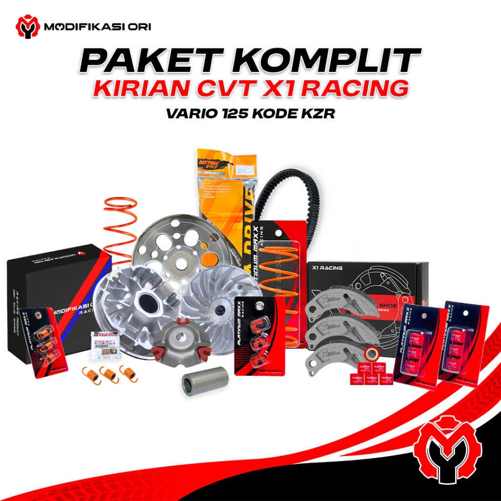 KZR - PAKET UPGRADE CVT VARIO 125 150 160 PAKETAN KIRIAN CVT PCX ADV VARIO 125 CVT PCX PER CVT 1500 