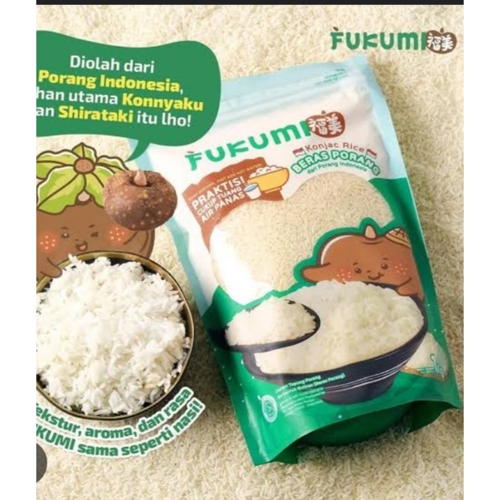 Fukumi 1kg Beras Diet Porang Free Sendok Takar