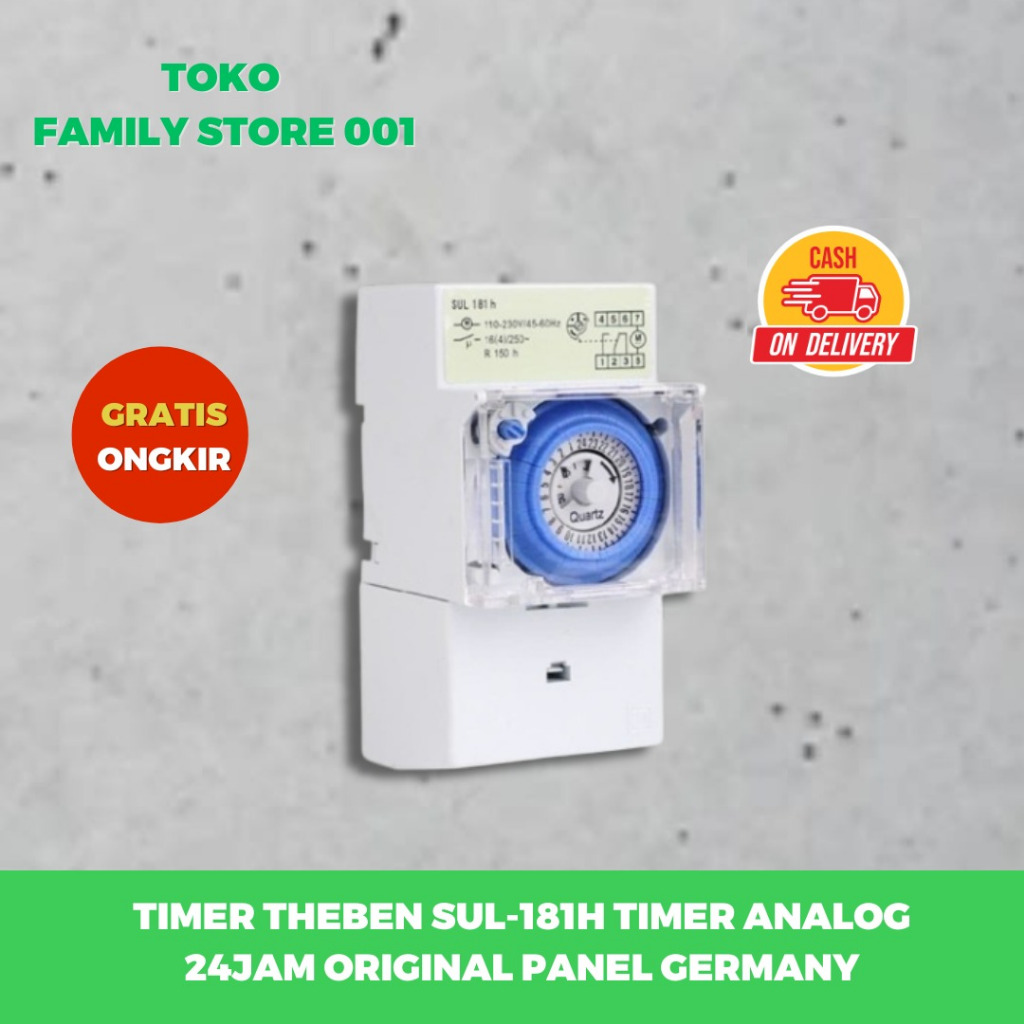 Theben Timer SUL181H 24 Jam Otomatis Panel Lampu SUL 181 H