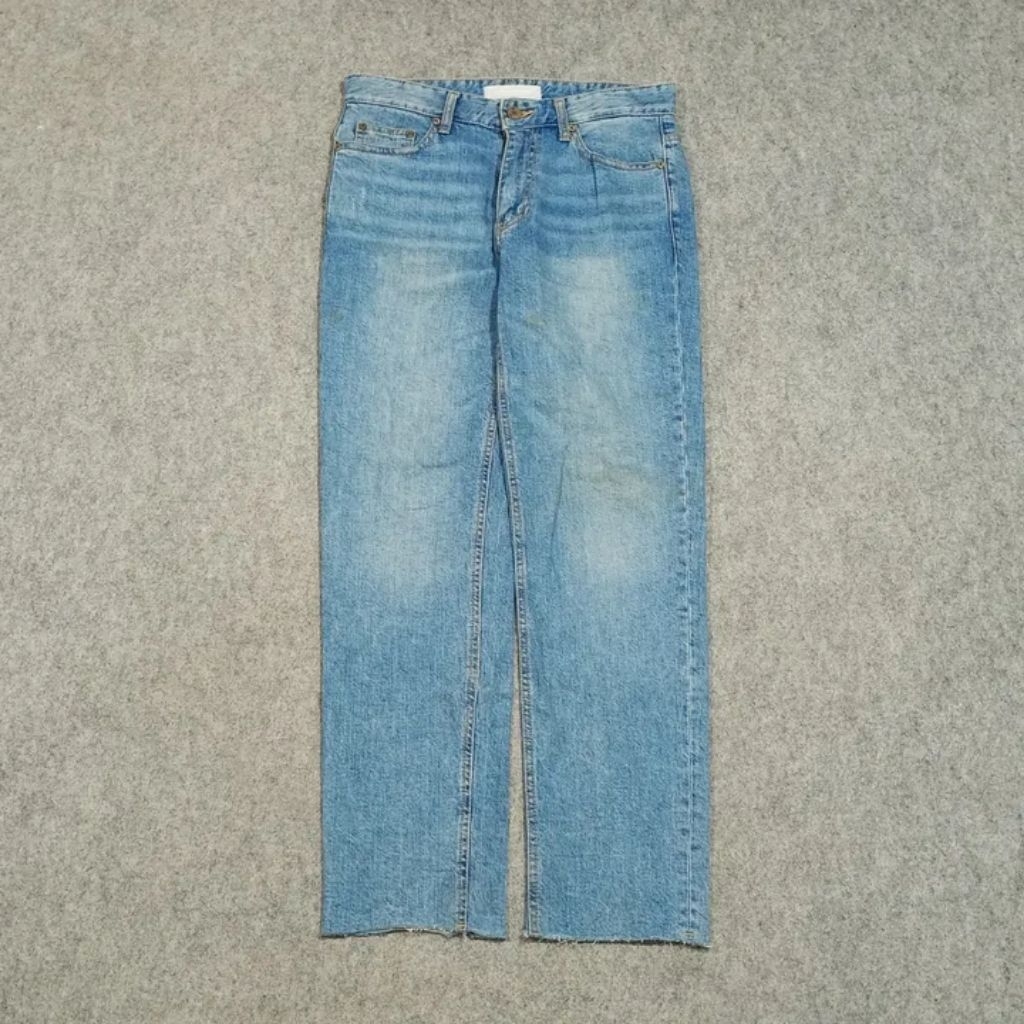 Celana Tapered jeans panjang pria PIECE WORKER size 29 second