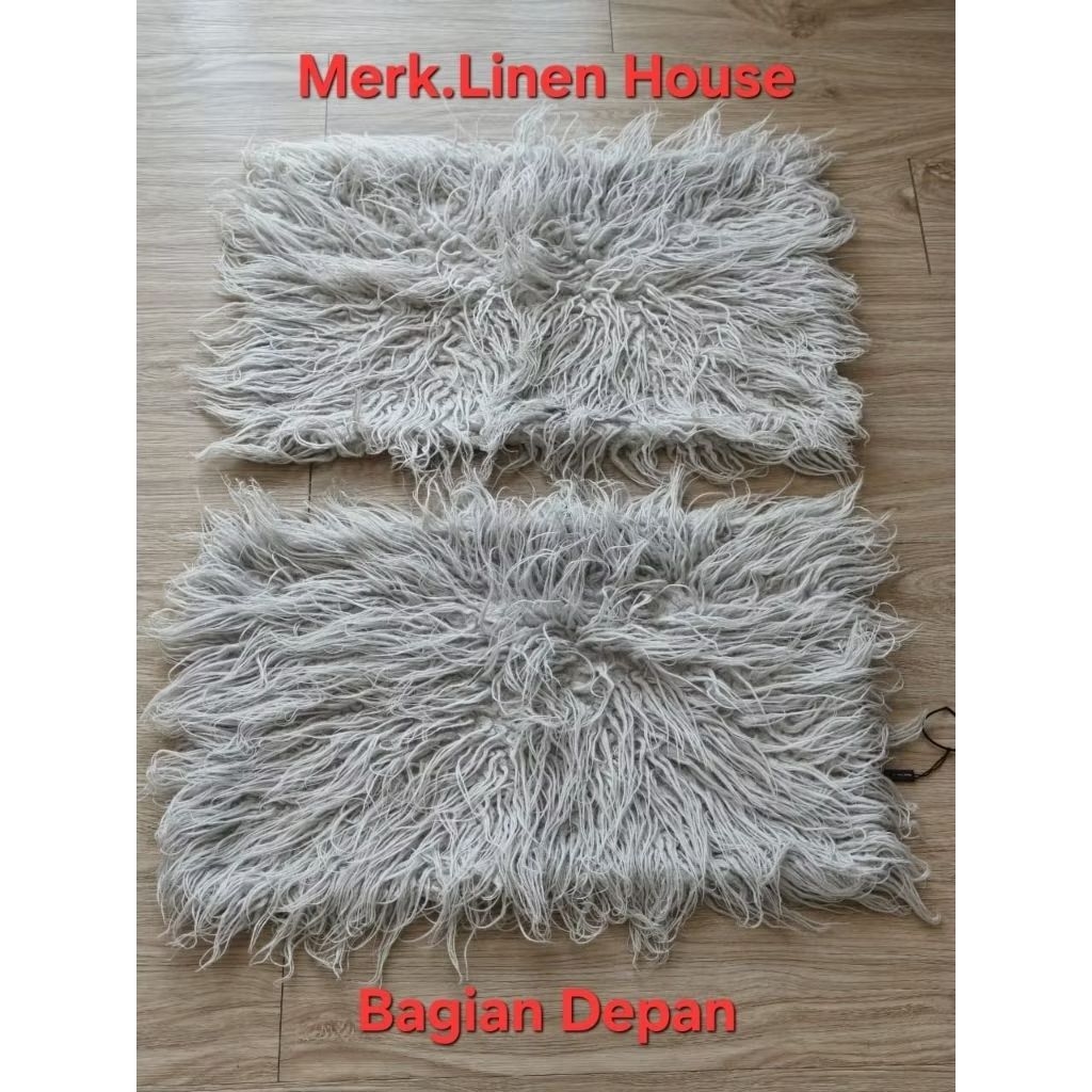 Preloved sarung bantal bulu sofa