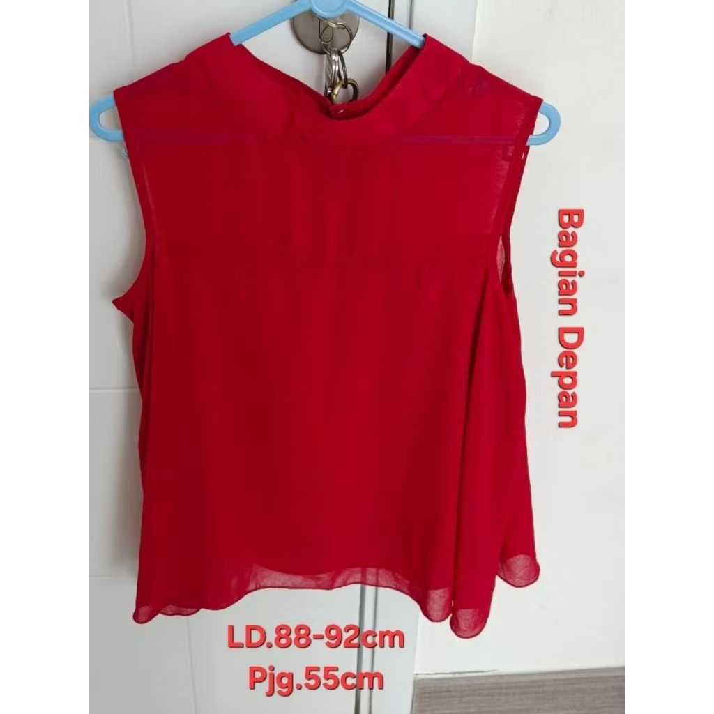 Preloved Atasan blouse merah maroon