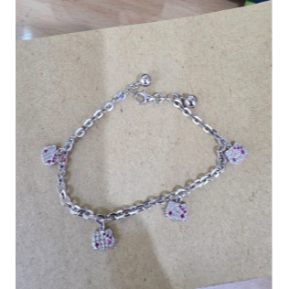 DISKON GELANG KAKI BAYI PERAK ASLI 925 LAPIS EMAS GELANG KAKI ANAK TERBAIK