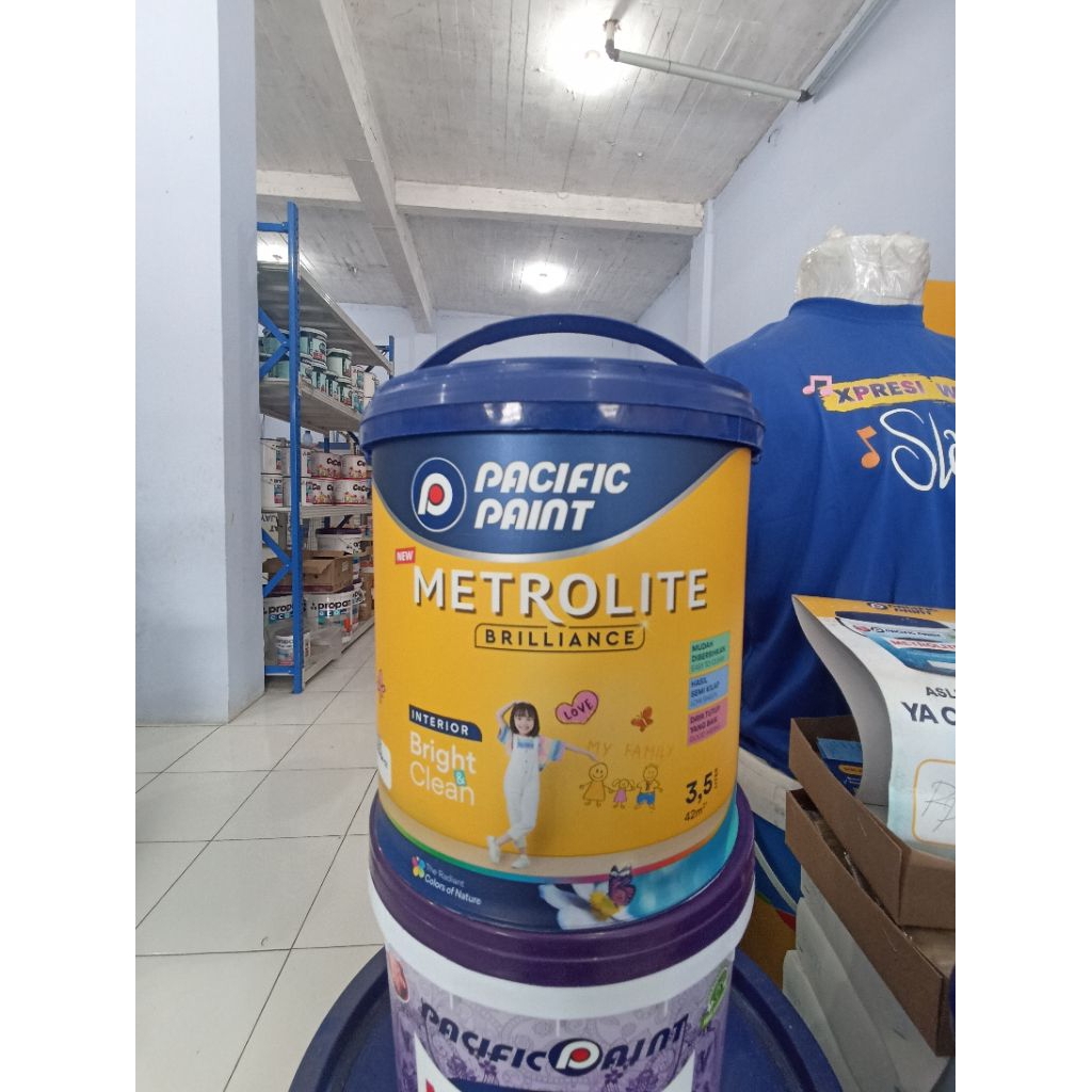 Cat tembok METROLITE BRILLIANCE warna Mahogani|cat 5kg anti noda