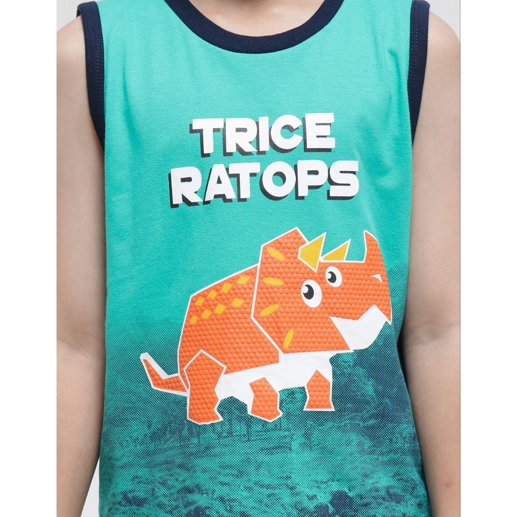 Setelan Anak Little M Triceratops / Setelan Anak Laki-laki Little M