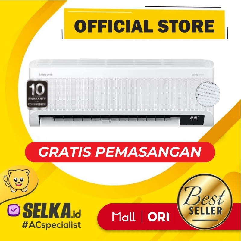 AC SAMSUNG AR18BYFANWKNSE AC SPLIT 2 PK INVERTER WINDFREE LITE