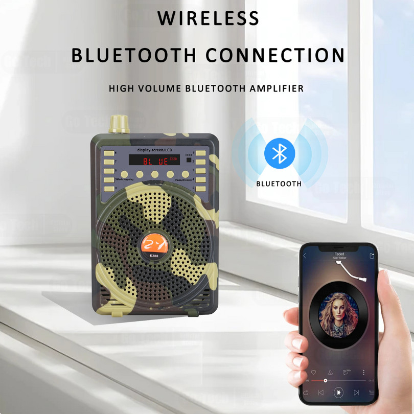 Bird Caller Speaker Impor Mp3 Speaker Buruan Bluetooth/Pemanggil Buruan 48W Di Lengkapi Mic Free