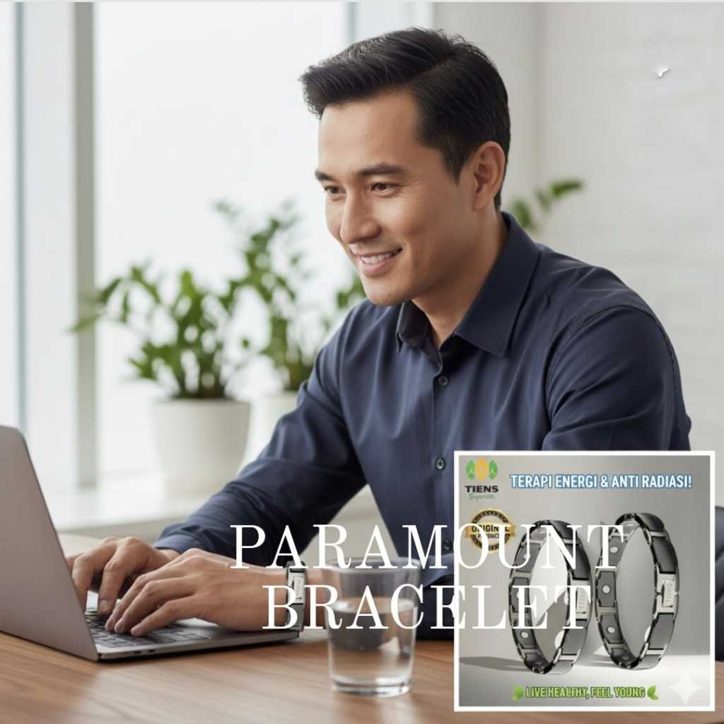 Gelang Kesehatan TIENS  Magnet Terapi Pria Wanita Anti Pegal Rematik Original