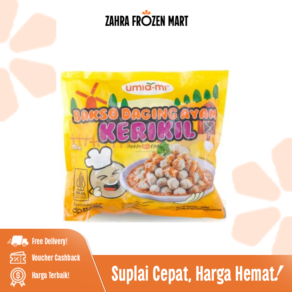 Umia-Mi Bakso Daging Kerikil 500gr - Zahra Frozen Mart