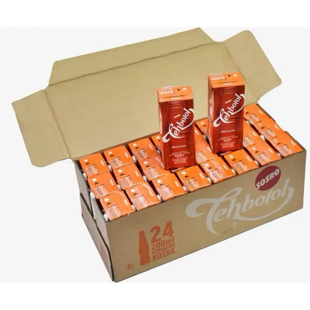 Teh Botol Sosro Kotak 200ml 1 Dus Asli
