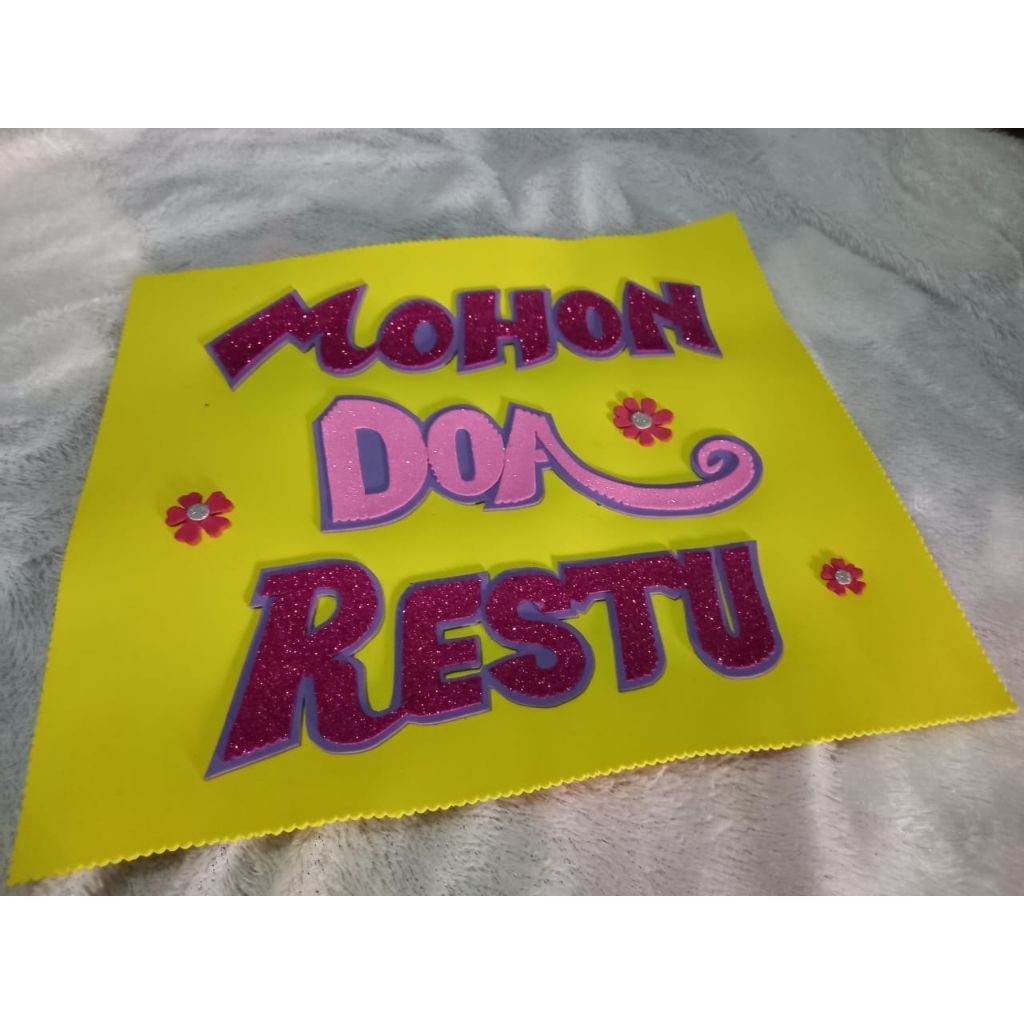 Banner busa ucapan mohon doa restu