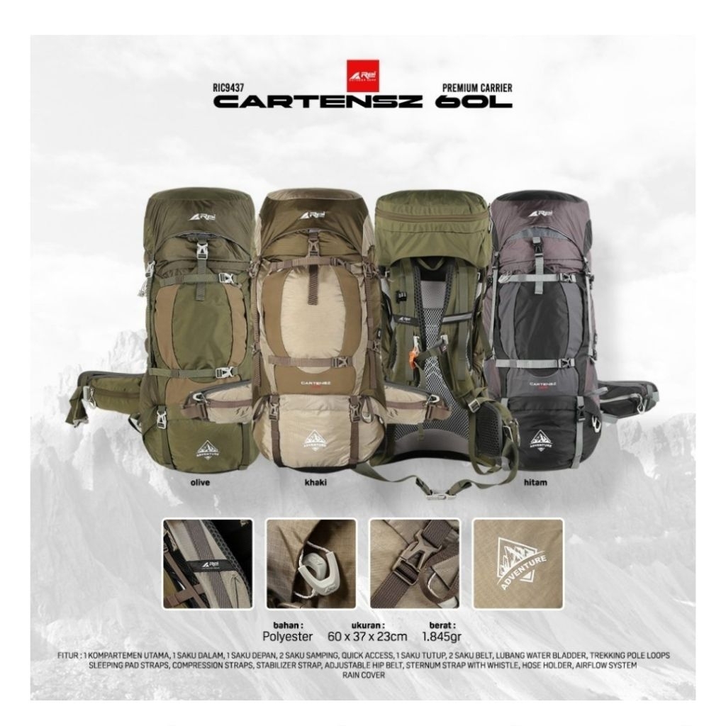 CARRIER AREI CARTENZ 60L