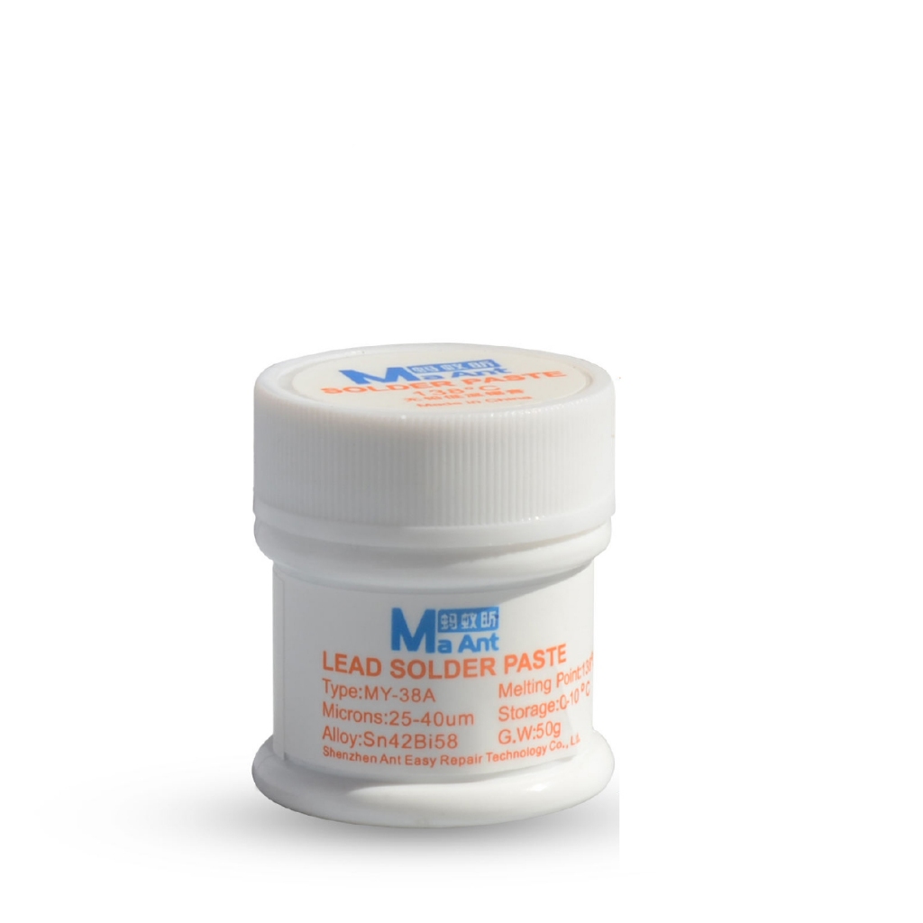 TIMAH PASTA MA ANT MY-38A SUHU 138° TIMAH PASTA PUTIH ORIGINAL