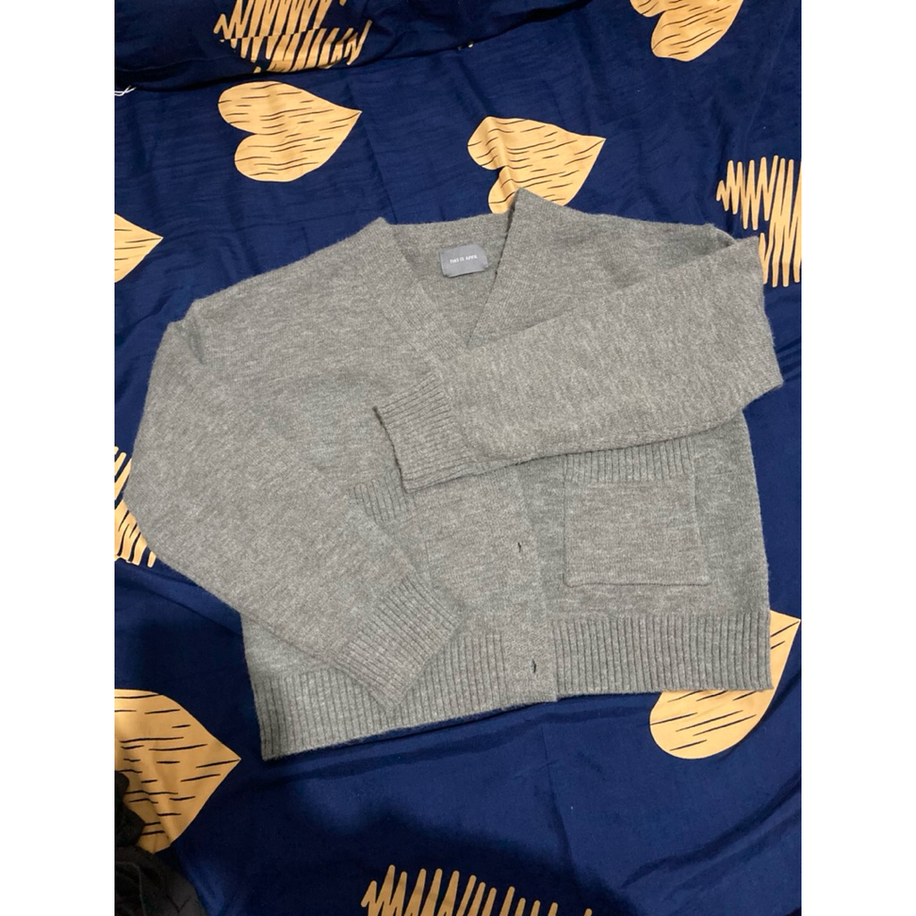 CARDIGAN RAJUT OUTERWEAR THIS IS APRIL GREY