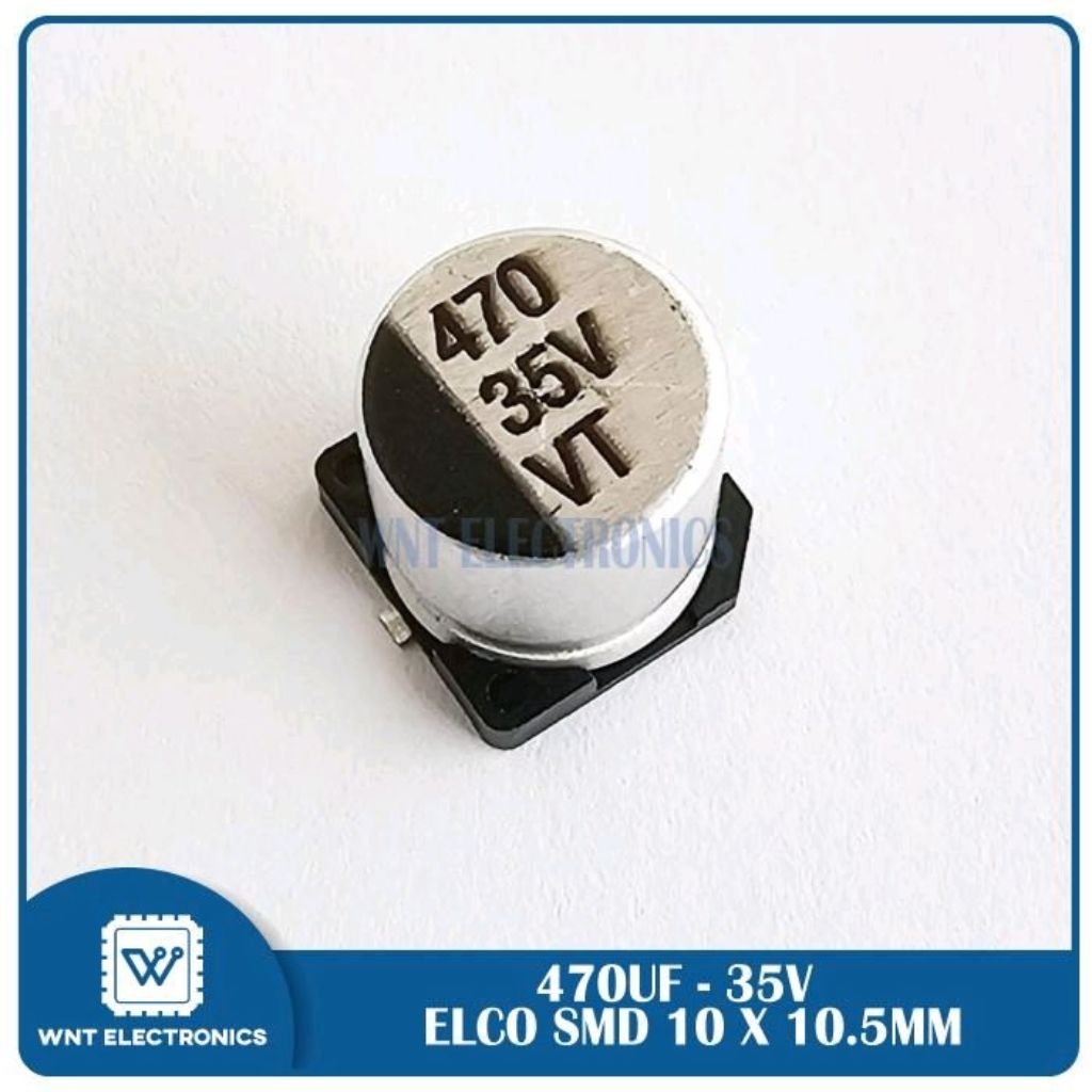 Elco capasitor 470uf 35v 470 uf 35 v smd 10 x 10 mm