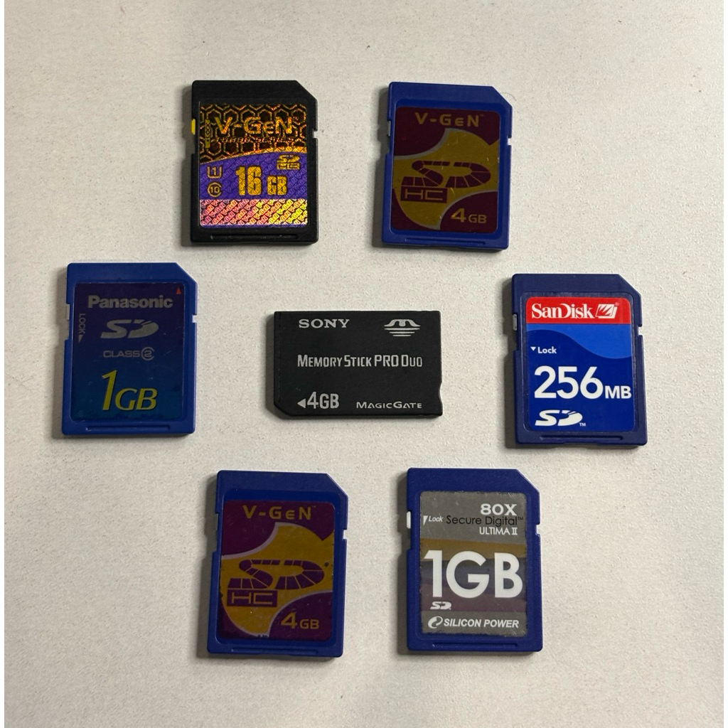 Memory card SDHC / memory stick pro duo sony / memory kamera / digicam