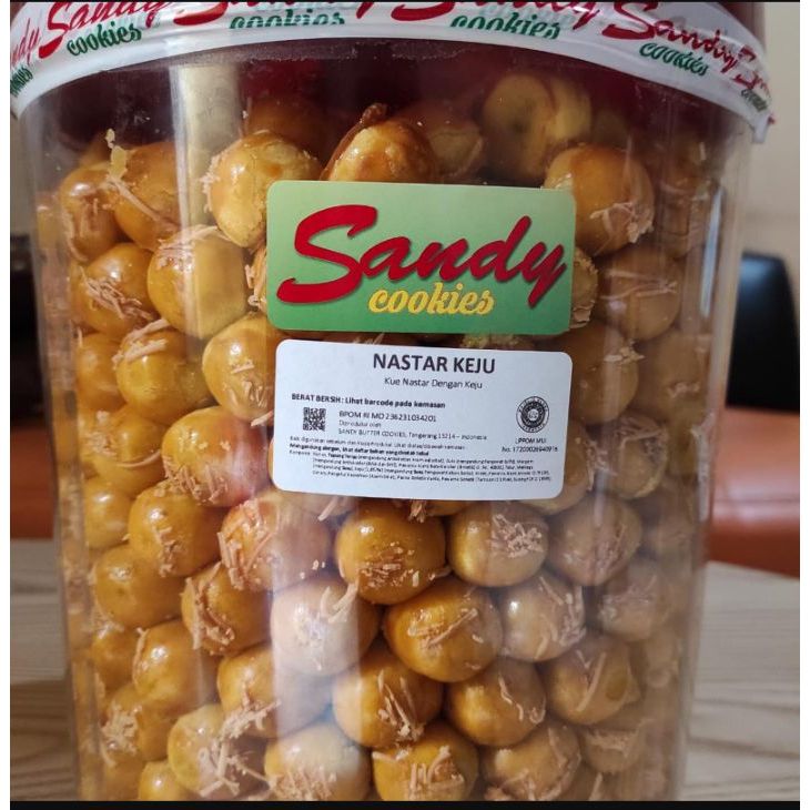 Kue Sandy / Nastar keju Sandy / Kue Sandy nastar keju 300gram - 300gram