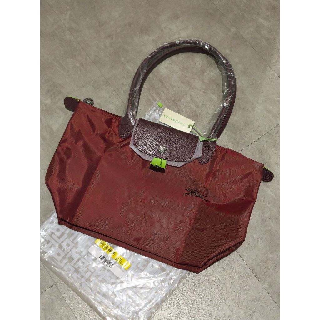 LC Le Pliage Green M Tote Bag
